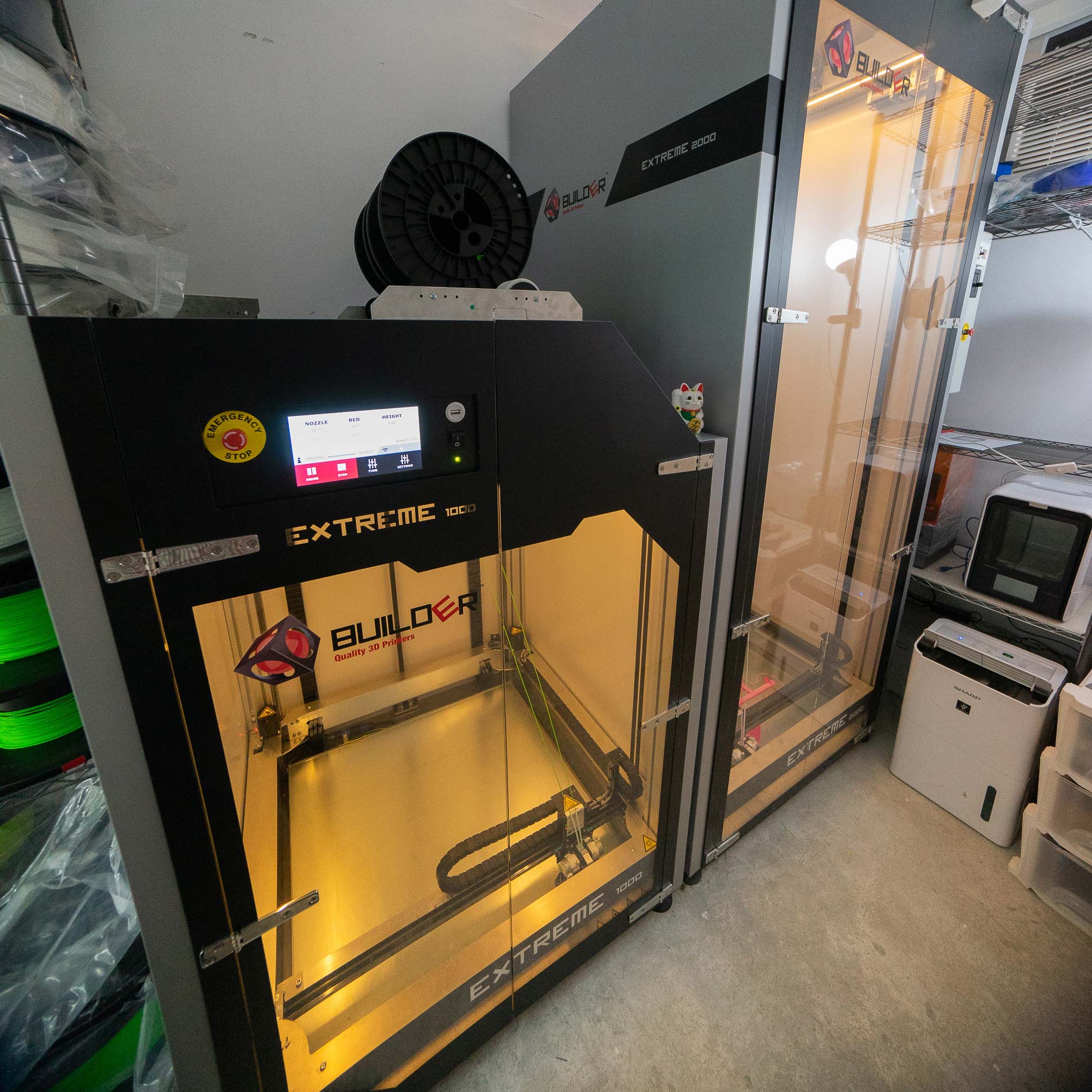 Large format 3D printers