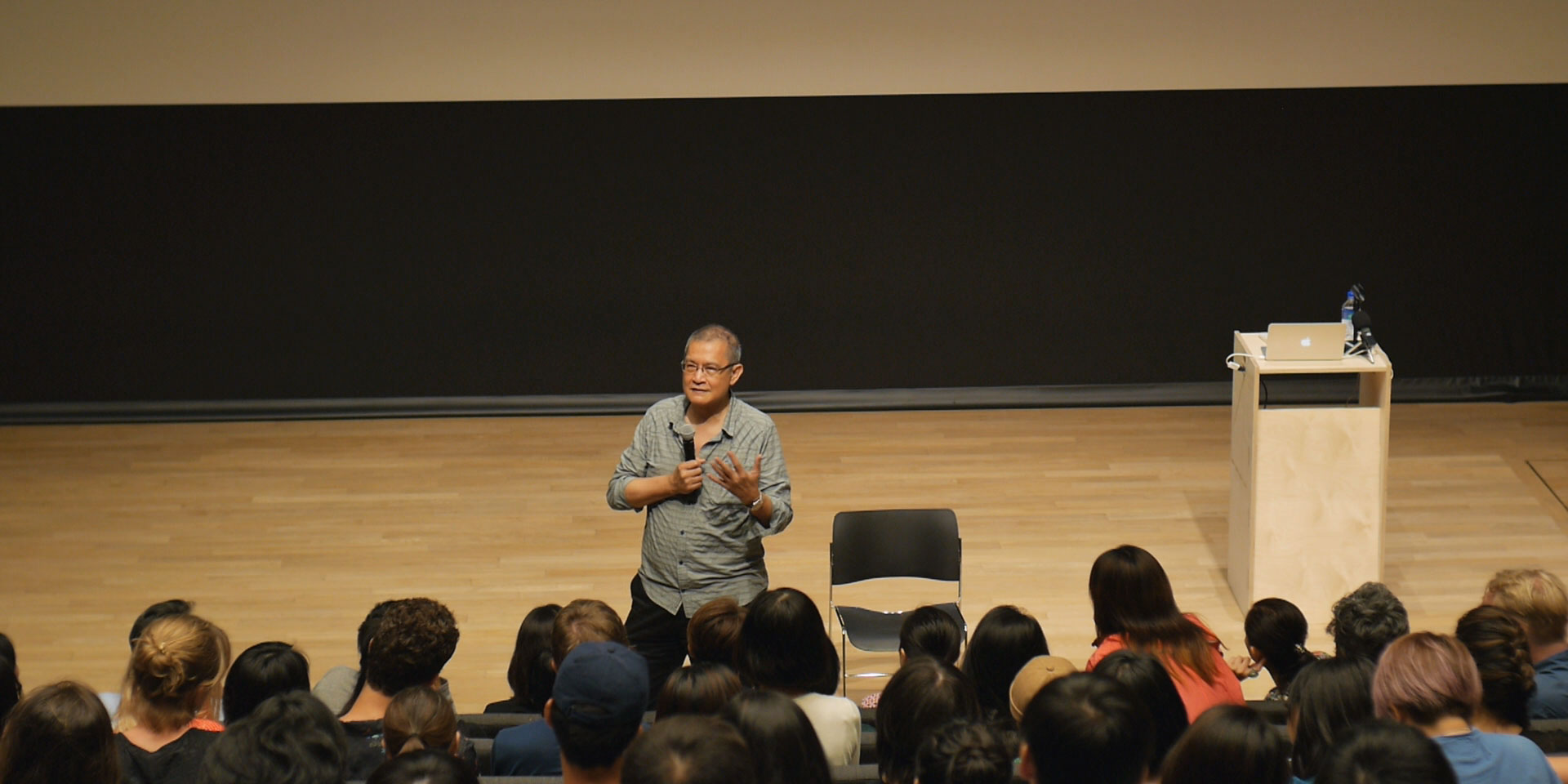 Ackbar Abbas speaking at Summer Institute