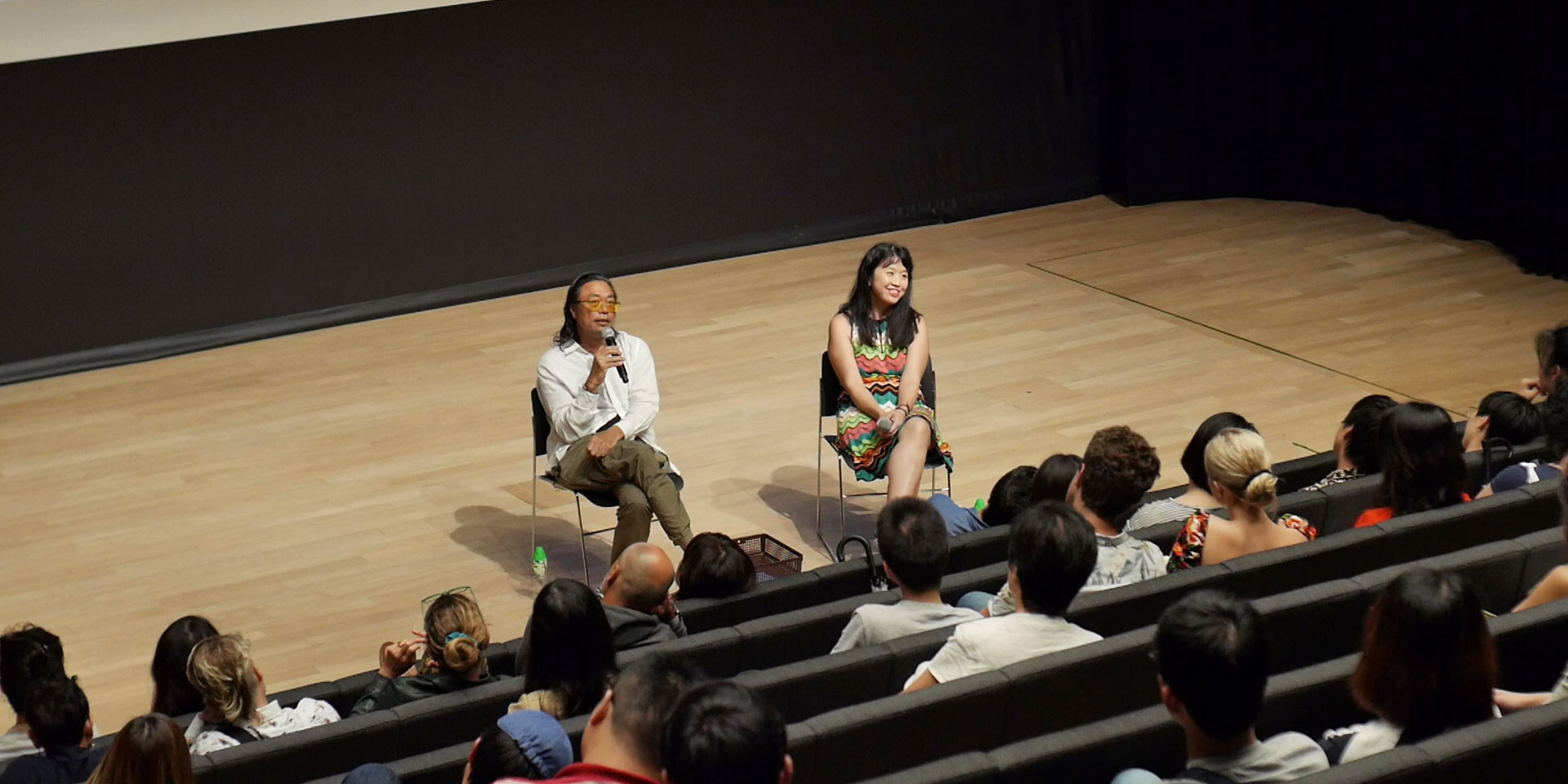 Rirkrit Tiravanija speaking at Summer Institute